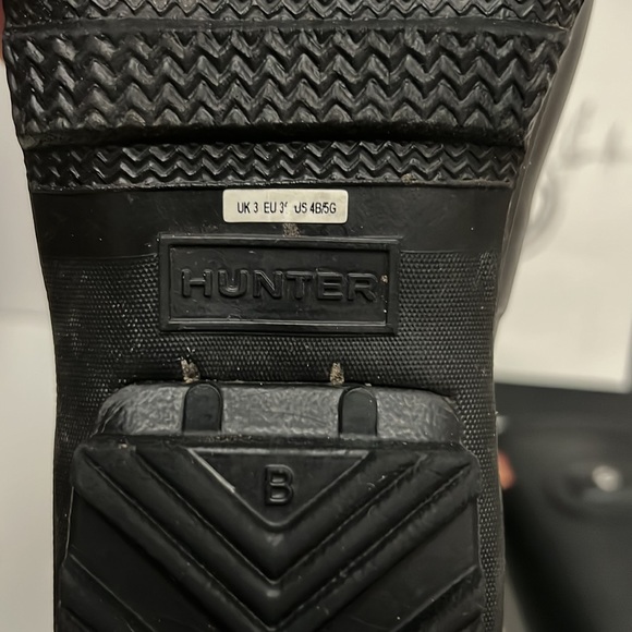 Hunter Original Kids' Classic Rain Boot Black Mate Little Kid/Big Kid) S… - Picture 13 of 16